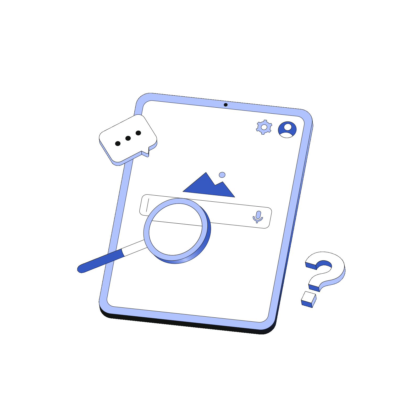 faq boy with logos